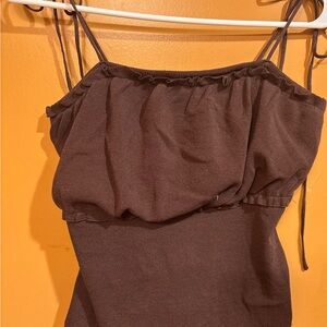 Elegant Brown Camisole Top